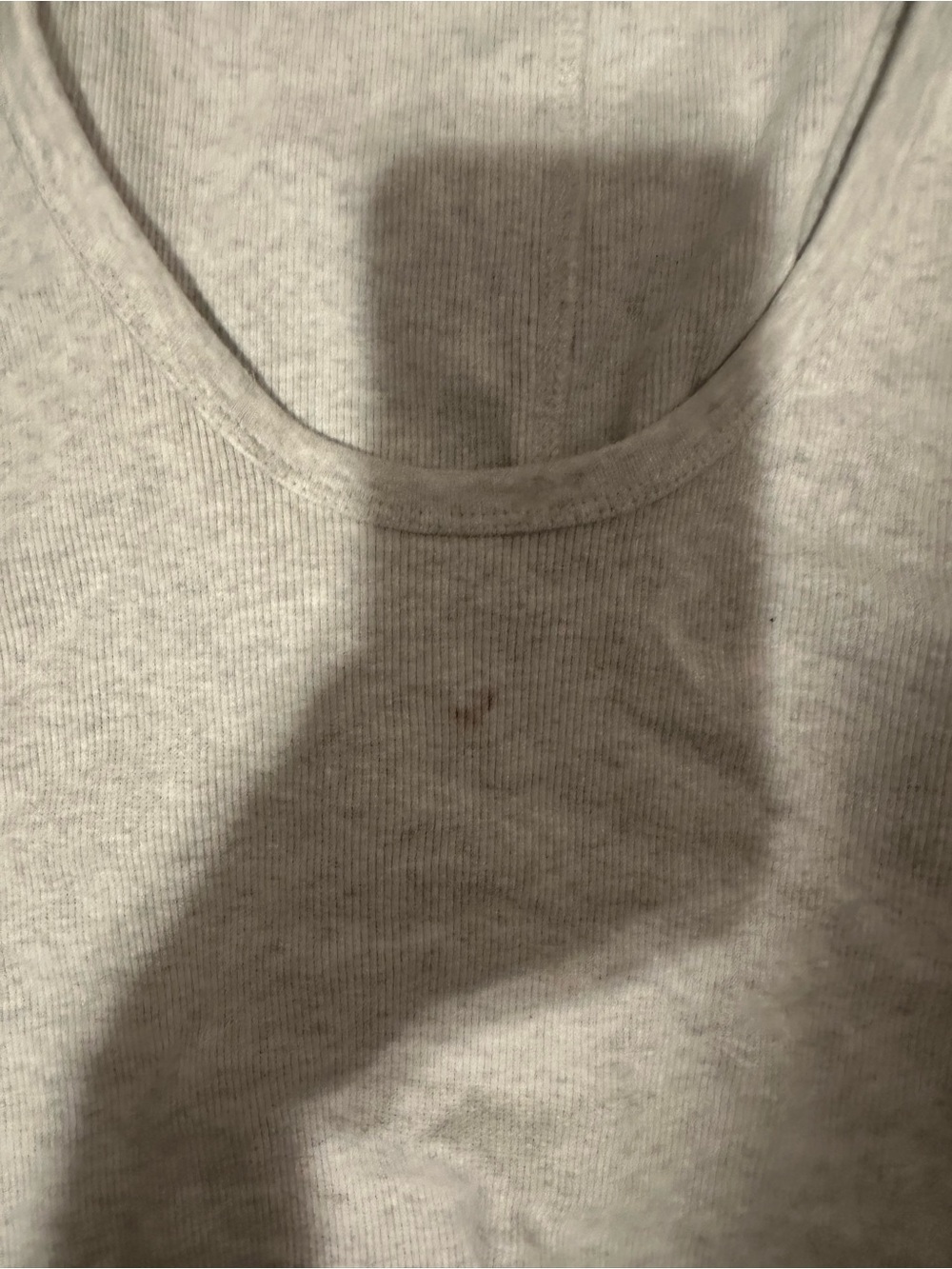 Universal Thread Light Gray Ribbed Scoop Neck Tank - Picture 2 of 4